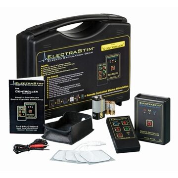 ElectraStim Remote Controlled Stimulator Set Electrosex - Zwart