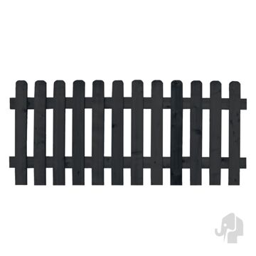 Elephant Tuinhek - Hout - 180x80cm - Zwart