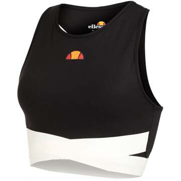 ELLESSE Chroma Crop Hardloopshirt Dames-Zwart - XXS