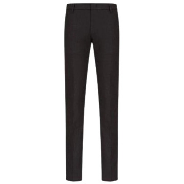 Emporio Armani Diagonale Twill Broek Emporio Armani , Black , Heren - M