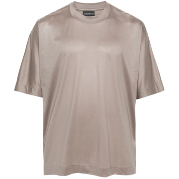 Emporio Armani T-Shirts Emporio Armani , Beige , Heren - 2Xl,Xl,L,M,S,3Xl