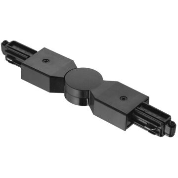 Enzo Link - draaibare connector voor verlichting rails - zwart