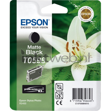 Epson Inkcartridge Epson T0598 mat zwart