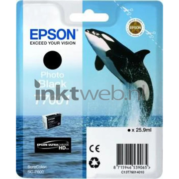 Epson Inktcartridge Epson T7601 fotozwart