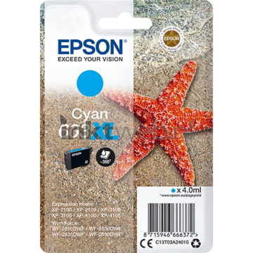 Epson Singlepack Cyan 603XL Zeester Inkt Blauw