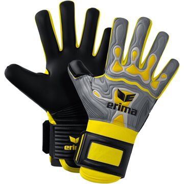 Erima Flex-Ray Hardground Keepershandschoenen grijs - geel - zwart - 11