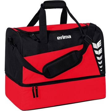 Erima Six Wings Bodemvak Sporttas M rood - zwart - 1 SIZE