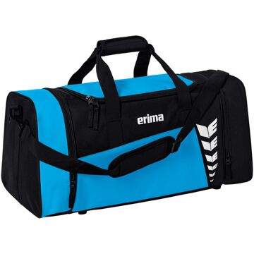 Erima Six Wings Sporttas L lichtblauw - zwart - 1 SIZE