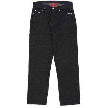 ES Zwarte Baggy Denim Jeans ES , Black , Heren - W36,W38