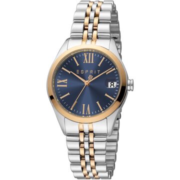 Esprit Gina Date ES1L321M0105 Dameshorloge Blauw