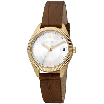 Esprit Madison Date ES1L340L0025 Dameshorloge Zilver