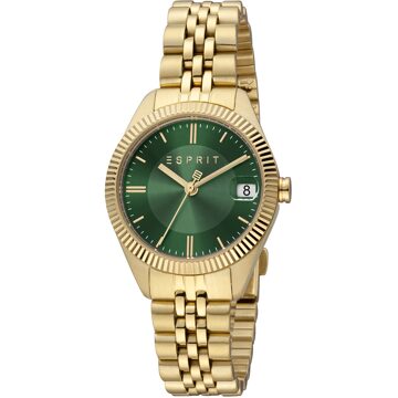 Esprit Madison Date ES1L340M0075 Dameshorloge Groen