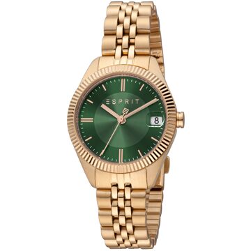 Esprit Madison Date ES1L340M0085 Dameshorloge Groen