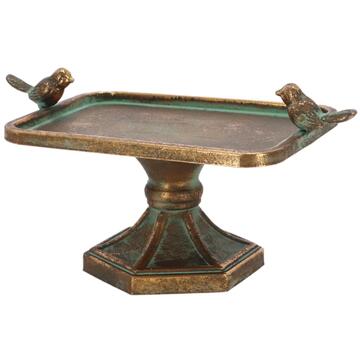 Esschert Design Aged Metal vogelbad M bruin