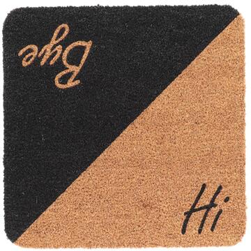 Esschert Design Deurmat kokos Hi Bye bruin