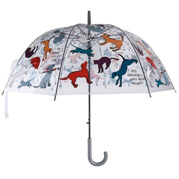 Esschert Design Paraplu Cats&dogs Ø83cm Transparant