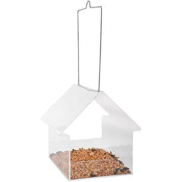 Esschert Design Vogelvoedertafel hangend acryl Transparant