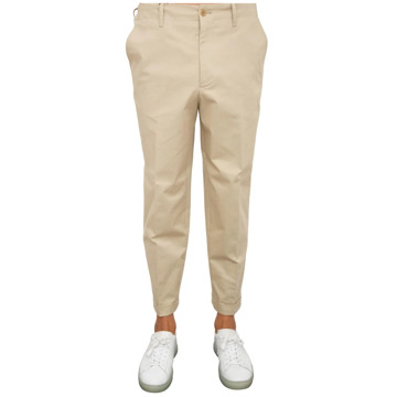 Etro Beige Broek met Omslagtaille Etro , Beige , Heren - 2Xl,Xl,L,M