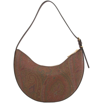 Etro Essentiële Arnica Leren Hobo Tas Etro , Brown , Dames - ONE Size