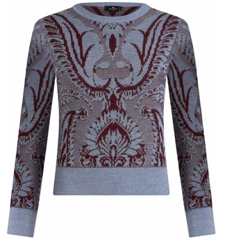 Etro Heldere Blauwe Paisley Sweater Etro , Blue , Dames - M,S