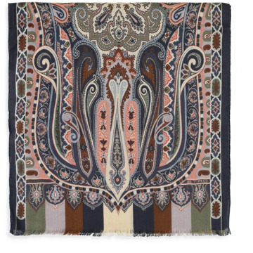 Etro Paisley Print Franje Sjaal Etro , Multicolor , Dames - ONE Size