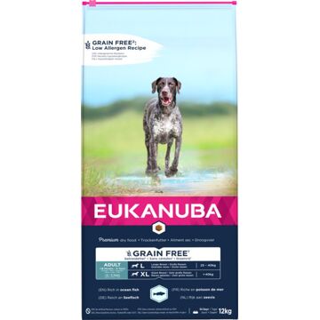 Eukanuba Adult Large breed Graanvrij - Hondenvoer - Vis - 12 kg