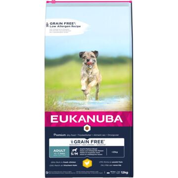 Eukanuba Graanvrij Adult Small/Medium - Hondenvoer - 12 kg