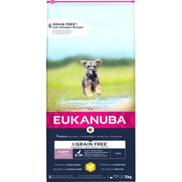 Eukanuba Graanvrij Puppy Small/Medium - Hondenvoer - 12 kg