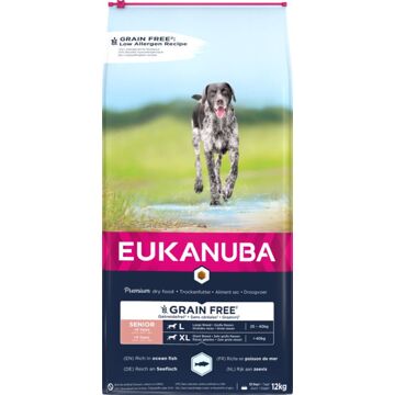 Eukanuba Graanvrij Senior Large - Hondenvoer - Vis - 12 kg