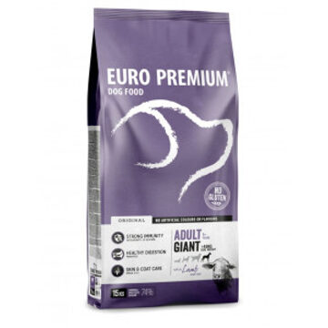 Euro Premium Adult Giant w/Lamb & Rice hondenvoer 15 kg