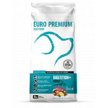 Euro Premium Grain Free Adult Digestion+ Duck & Potatoes hondenvoer 2 x 10 kg