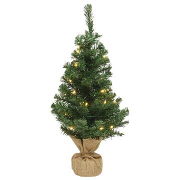 Everlands Kerstboom 60cm met LED verlichting Groen