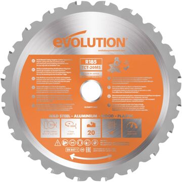 Evolution Multizaagblad Voor Verstekzaag Tct 185mm