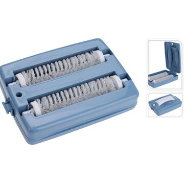 Excellent Houseware Kruimelborstel 17x11x5,5cm blauw