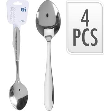 Excellent Houseware Theelepel 4-delig zilver