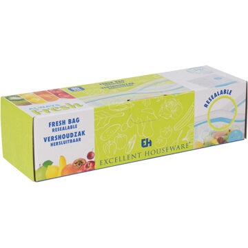 Excellent Houseware Vershoudzakken 20 stuks 1L Multikleur