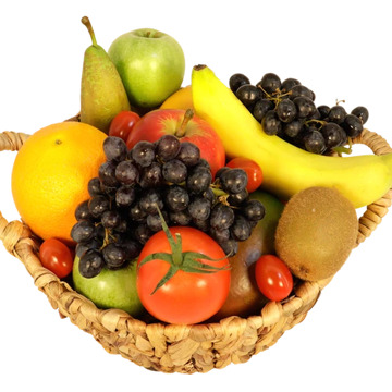 Extra volle luxe fruitmand Ø 25 cm