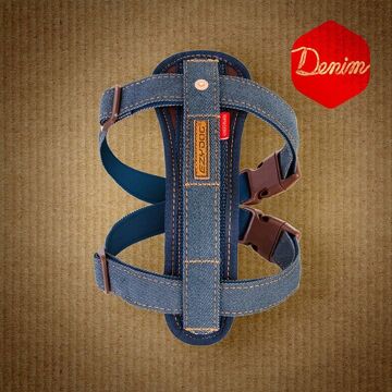 Ezydog Chest Plate Harnas - Borsttuig hond Denim - XS