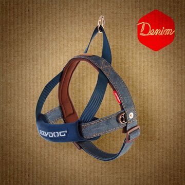 Ezydog Quick Fit Harnas - Hondentuig Denim - S