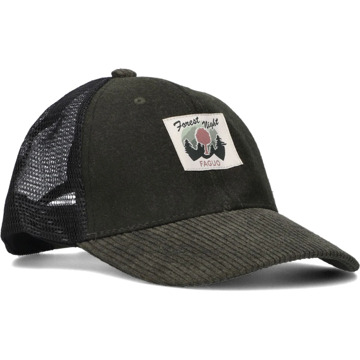 FAGUO Groene Wol Trucker Cap voor Mannen Faguo , Green , Heren - ONE Size