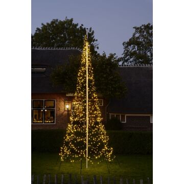 Fairybell Vlaggenmastkerstboom 6 m Zwart