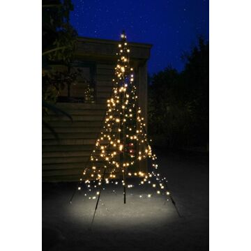 Fairybell Vlaggenmastkerstboom met Mast 2 m Zwart