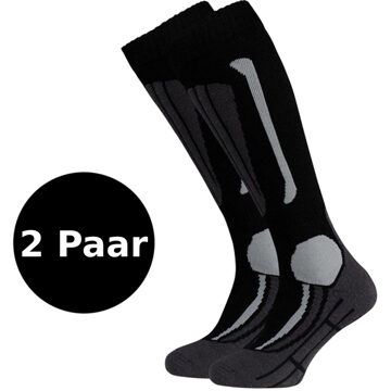 Falcon Victor B Wintersportsokken - Maat 43-46 - Unisex - zwart/grijs
