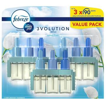 Febreze Luchtverfrisser Febreze Plug Refill Triple Cotton Fresh 20 ml + 20 ml + 20 ml