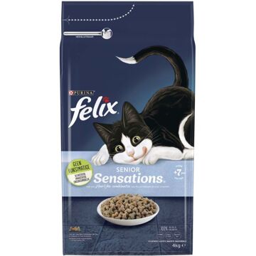 FELIX Droog Senior Sensations - Kattenvoer - 4 kg