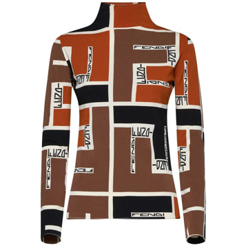 Fendi Stijlvolle Sweaters Collectie Fendi , Multicolor , Dames - M,S,Xs,2Xs