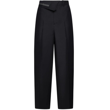 Fendi Zwarte Stijlvolle Broek Fendi , Black , Dames - S,Xs,2Xs