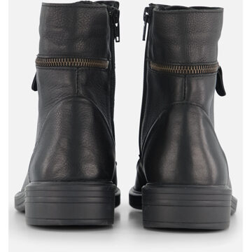 Feyn Brook Enkellaarsjes zwart Leer - 36,37,38