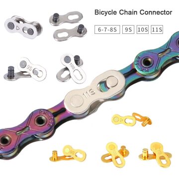 Fietsketting Connector Lock Quick Link Gewrichten Magic Gesp Speed Quick Master Links 1/6/7/8/9/10/11 Speed Fiets Accessoires zilver - 10S