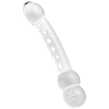 Fifty Shades of Grey glazen massage dildo - transparant - 000